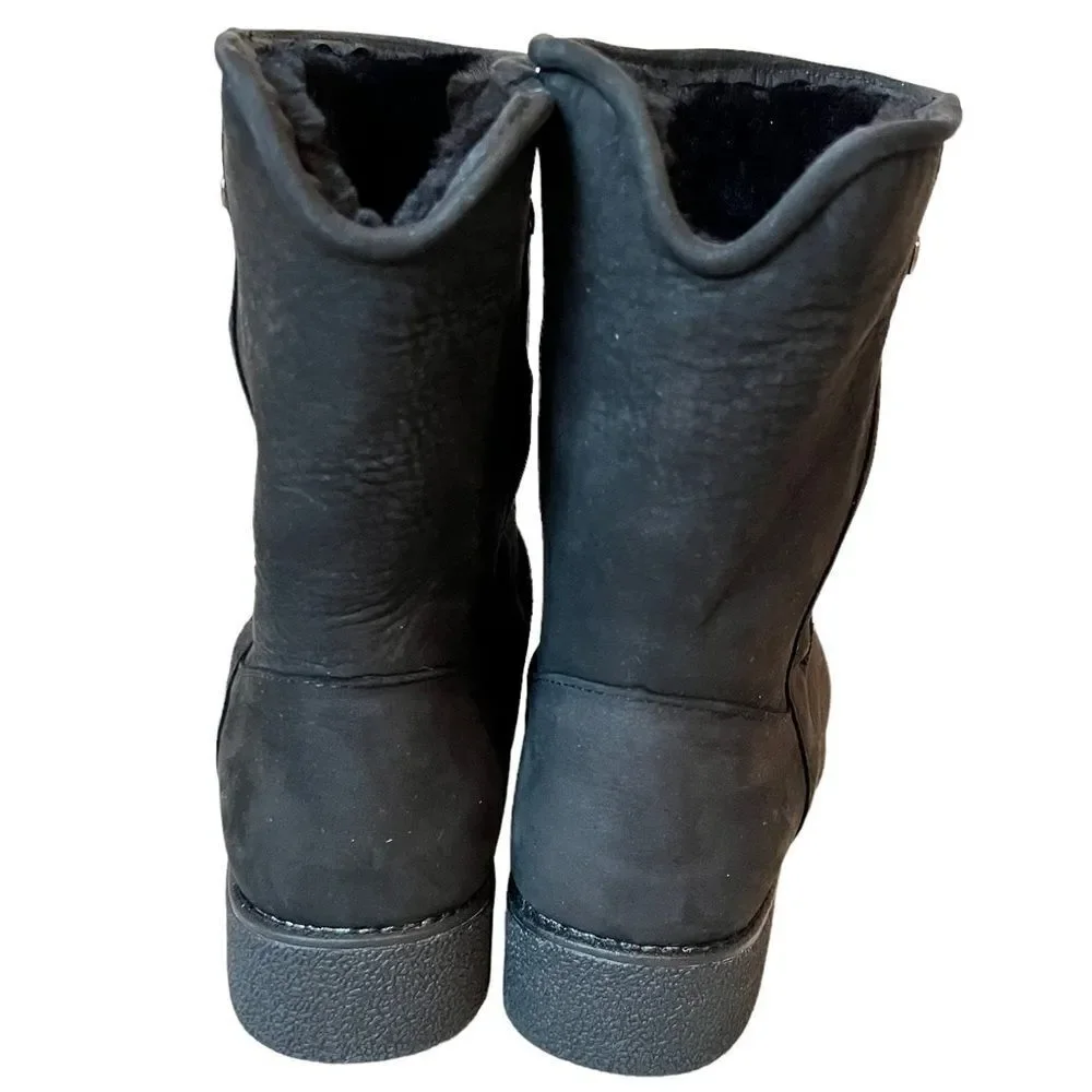 Abeo Pro Burlington Oiled Leather Shearling Boot